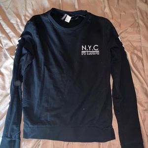 Black Brooklyn, NY Long Sleeved Cozy Shirt